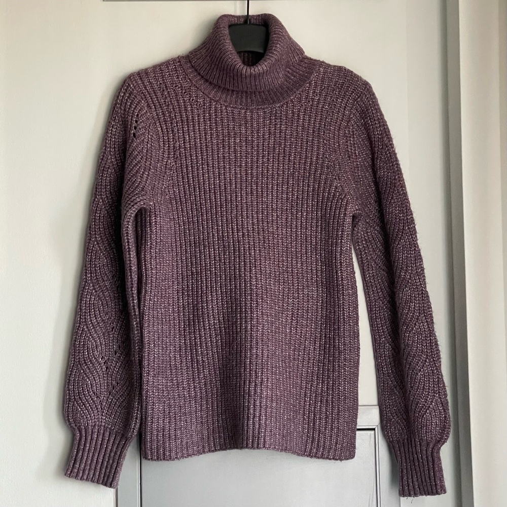 JOIE Heathered Lavender Turtleneck Sweater